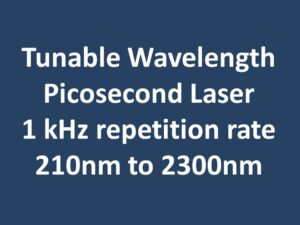 Tunable Wavelength Picosecond Laser 1 kHz repetition rate 210nm to 2300nm