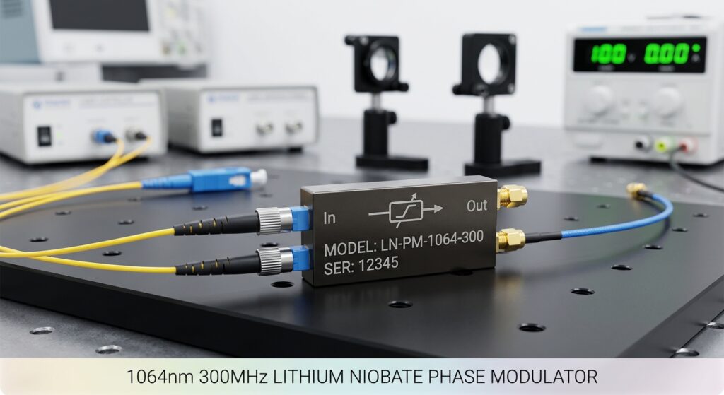 High-Performance 1064nm 300MHz Lithium Niobate Phase Modulator