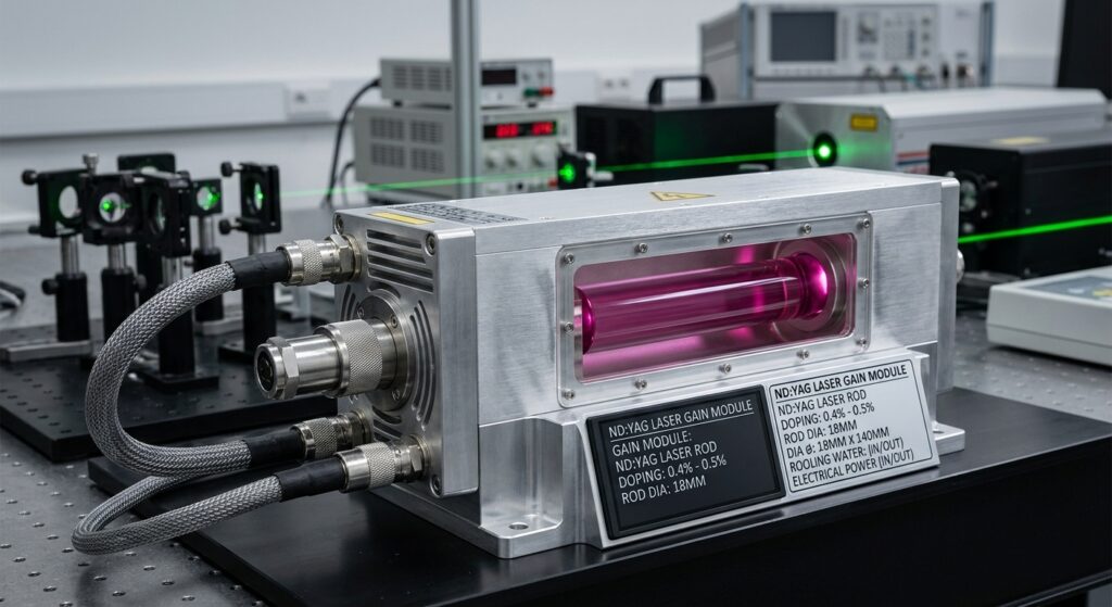 High-Performance Laser Gain Modules & Nd:YAG Pump Chambers